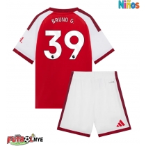 Camiseta Arsenal Bruno Guimaraes #39 Primera Equipación para niños 2026-27 manga corta (+ pantalones cortos)